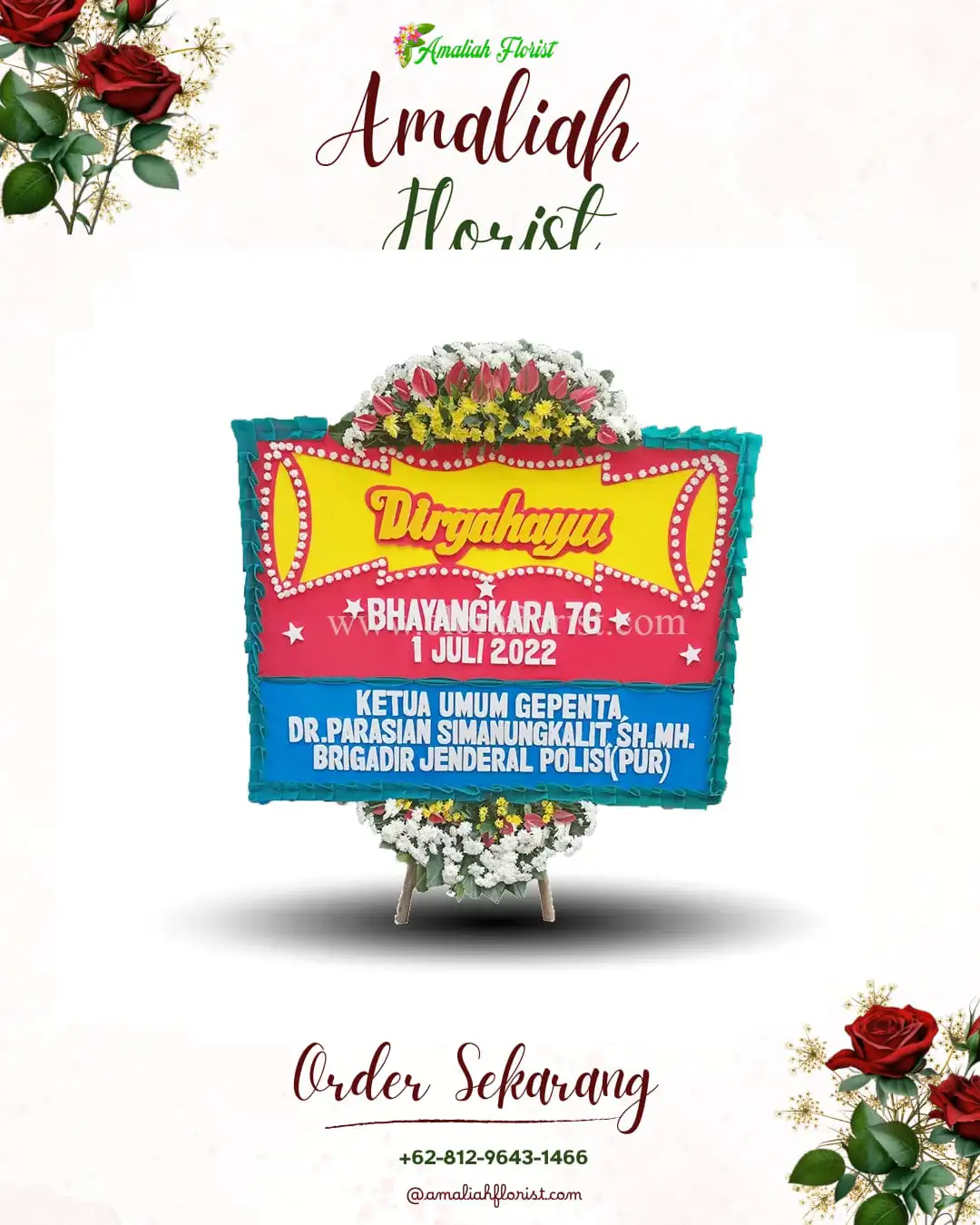 Papan Bunga HUT Ulang Tahun Jogoyitnan